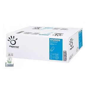 Falthandtuch Z-Falz weiß, 2-lagig, 22 x 24 cm, papernet