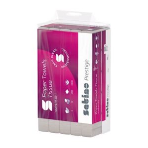 Falthandtuch satino Prestige W-Falz, BagPack